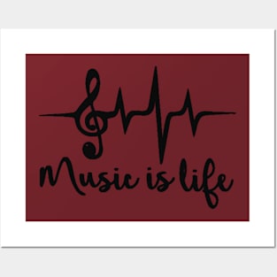 music is life Posters and Art